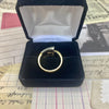 Vintage 14K Gold Diamond Buckle Ring