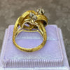 Vintage Kurt Wayne 18K Gold Diamond Knot Ring