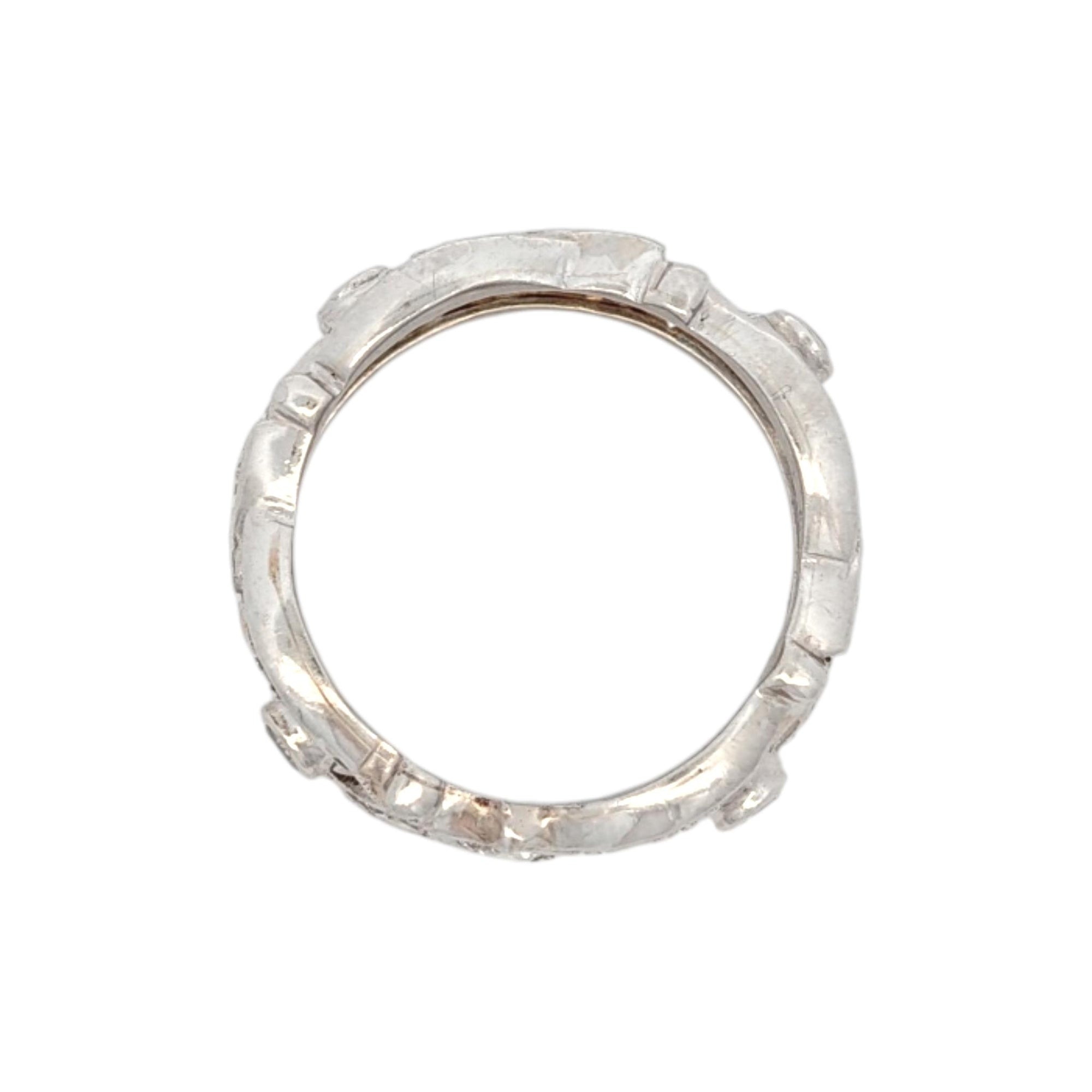 Vintage Platinum Diamond Eternity Band