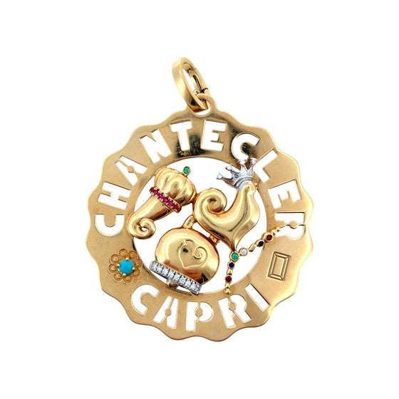 Chantecler Capri 18K Large Logo Rooster Charm