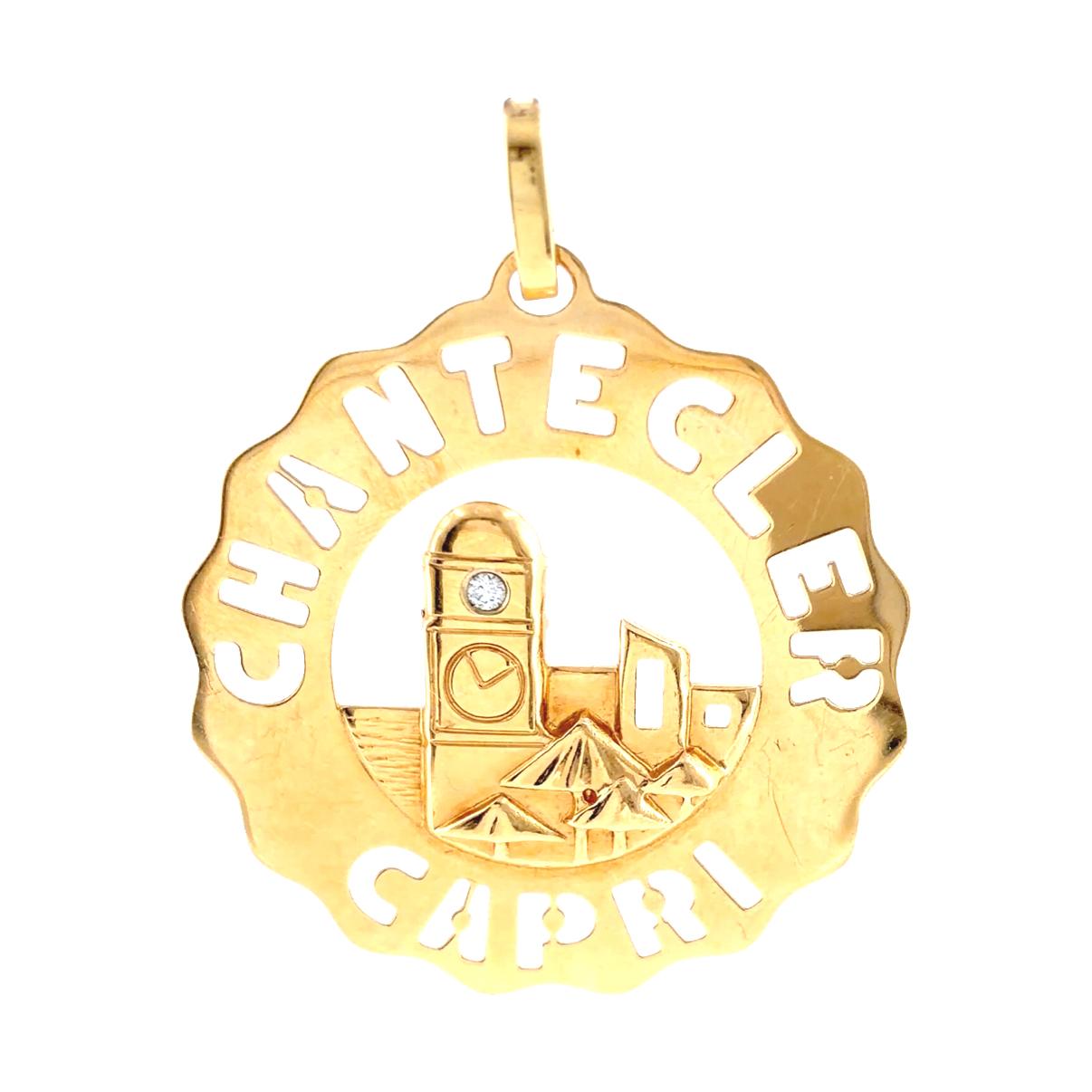 Chantecler Capri 18K Large Logo Piazzetta Charm