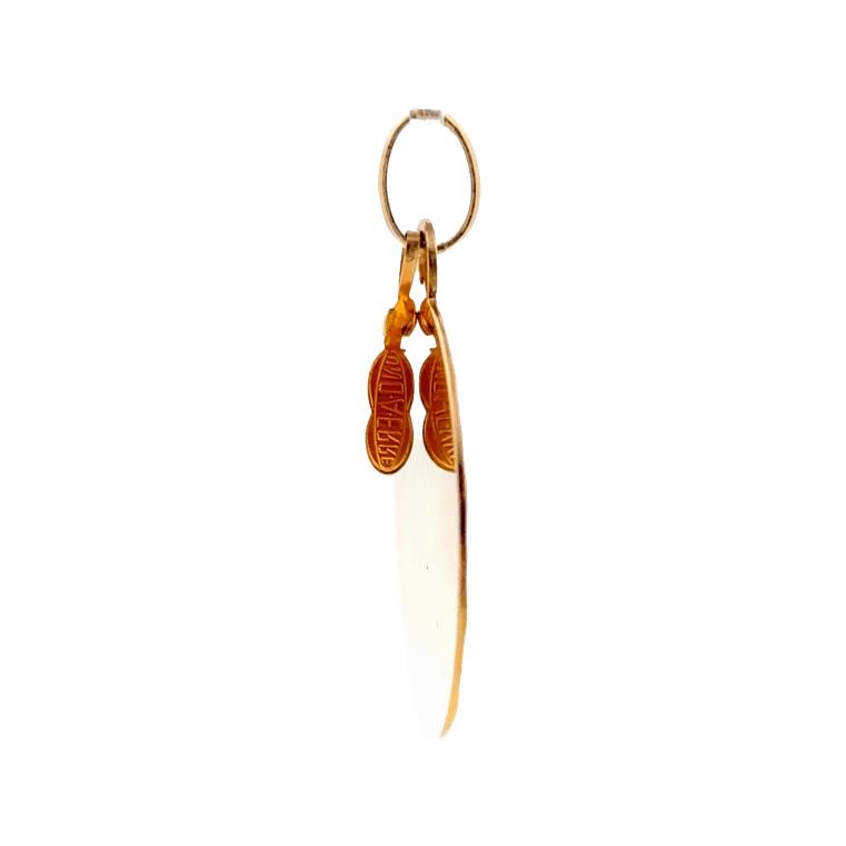 Vintage Unoaerre 18K Goddes of Fortuna Pendant
