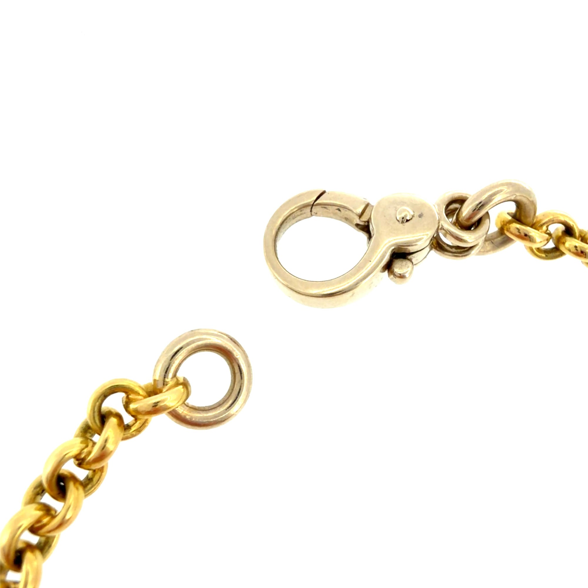 Pomellato 18K Gold Bracelet with Ball Charm Pendant