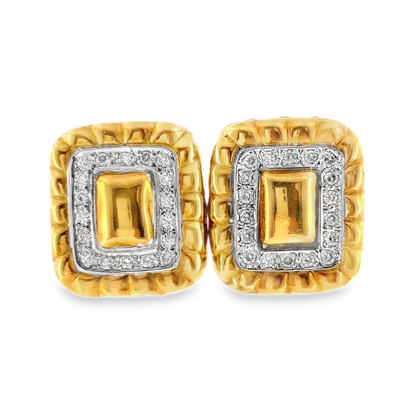 Rudolf Friedmann Vintage 18K Diamond Earrings