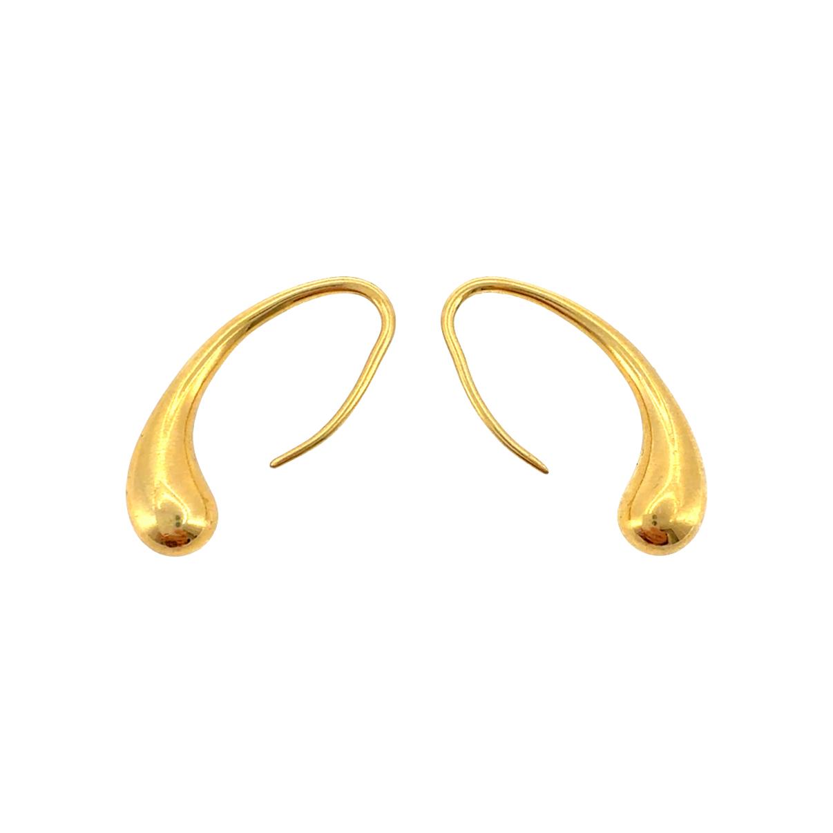 Tiffany & Co. Elsa Peretti Spain 18K Gold Teardrop Earrings