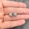 Vintage 18K White Gold Diamond Earrings