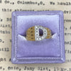 Vintage 14K Gold Initial "D" Diamond Ring