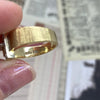 Vintage 14K Gold Diamond Buckle Ring