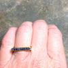 Vintage 14K Yellow Gold Sapphire Band Ring