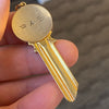 Vintage 14K Gold Top Uncut Blank Real Key Pendant