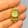Vintage 14K Gold Owl Pendant Charm