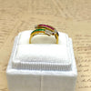 Vintage 18K Gold Ruby Sapphire Emerald and Diamond Ring