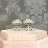 Vintage 18K White Gold Diamond Earrings