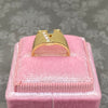 Vintage 18K Yellow Gold Initial "A" Diamond Ring