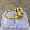 Vintage Kurt Wayne 18K Gold Diamond Knot Ring