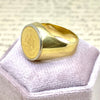 Vintage 2 Pesos Gold Coin Ring