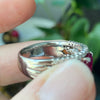 Platinum Certified Burma Ruby and Diamond Ring