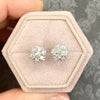 Vintage 18K White Gold Diamond Earrings