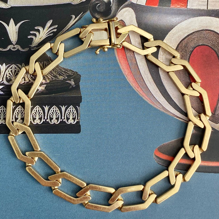 Vintage Chiampesan Italy 14K Gold Bracelet