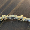 Vintage 14K Gold Sapphire and Diamond Bracelet