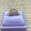 Vintage 14K Gold Initial "D" Diamond Ring
