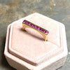 Vintage 14K Yellow Gold Ruby Band Ring
