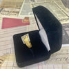 Vintage 14K Gold Diamond Buckle Ring