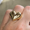 Vintage 14K Yellow Gold ESPO Heart Ring