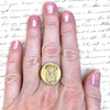 Vintage 14K Gold Ring with Diamond Accents