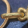Vintage 18K Yellow Gold Zodiac Gemini Pendant Necklace
