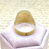 Vintage 2 Pesos Gold Coin Ring