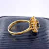 Vintage 18K Gold Sapphire & Diamond Ring