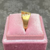 Vintage 18K Yellow Gold Initial "A" Diamond Ring