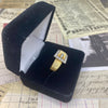 Vintage 14K Gold Diamond Buckle Ring