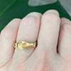 Antique 18K Gold FEDE GIMMEL Ring