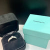 Tiffany & Co. Platinum Etoile Diamond Engagement Ring with Original Certificate Size 10