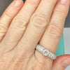 Tiffany & Co. Platinum Etoile Diamond Engagement Ring with Original Certificate Size 10