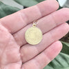 Vintage 14K Gold Zodiac Scorpio Medallion Pendant