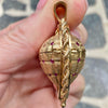 Vintage 14K Gold Large Puffy Heart with Folding Picture Frames Locket Pendant