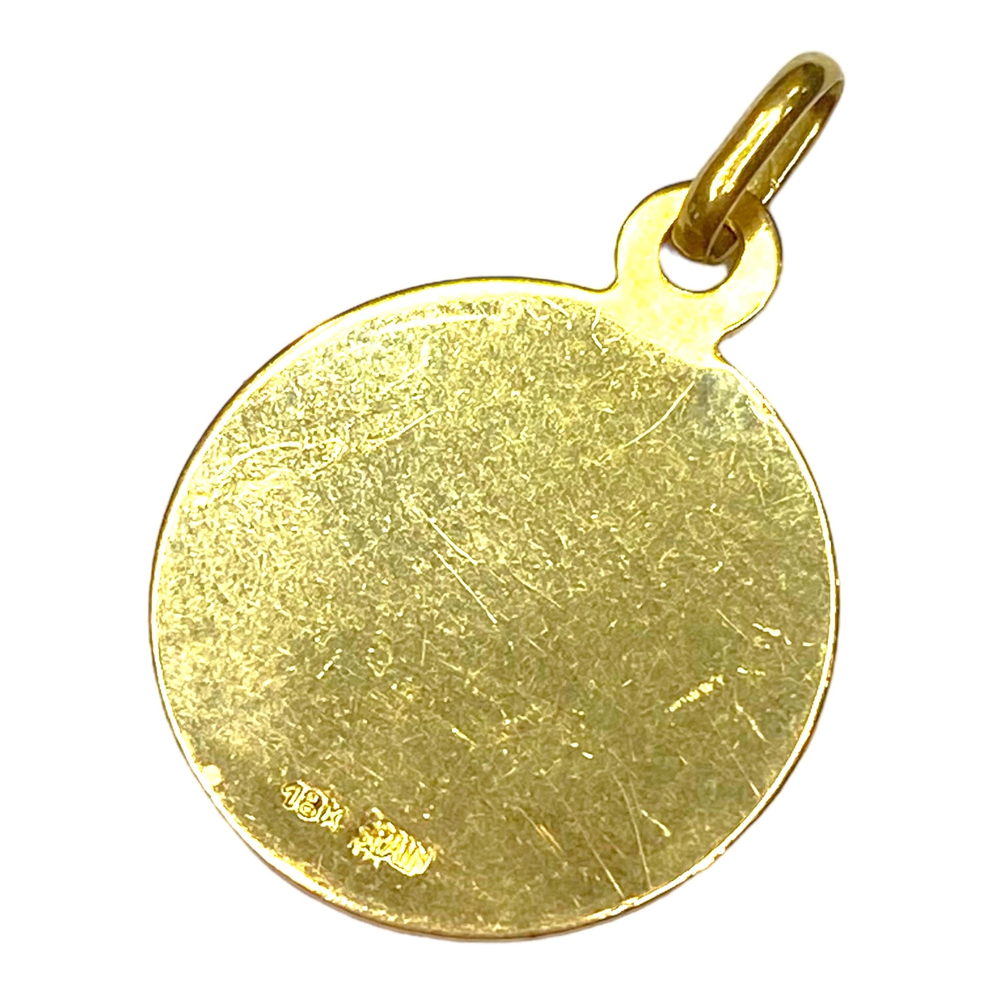 Vintage 18K Gold Spanish Religious Pendant