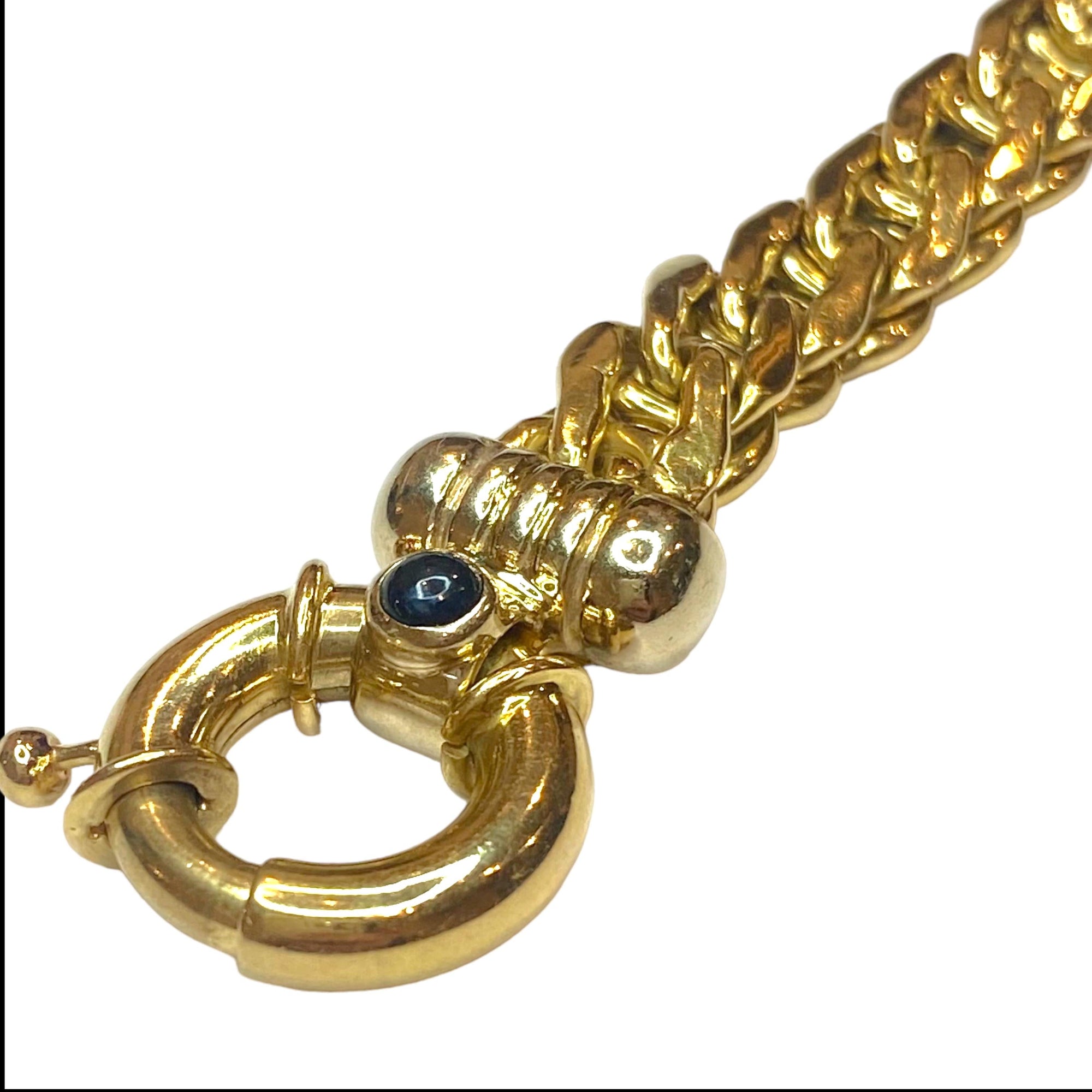 Vintage 18K Italian Stylized Curb Links Bracelet