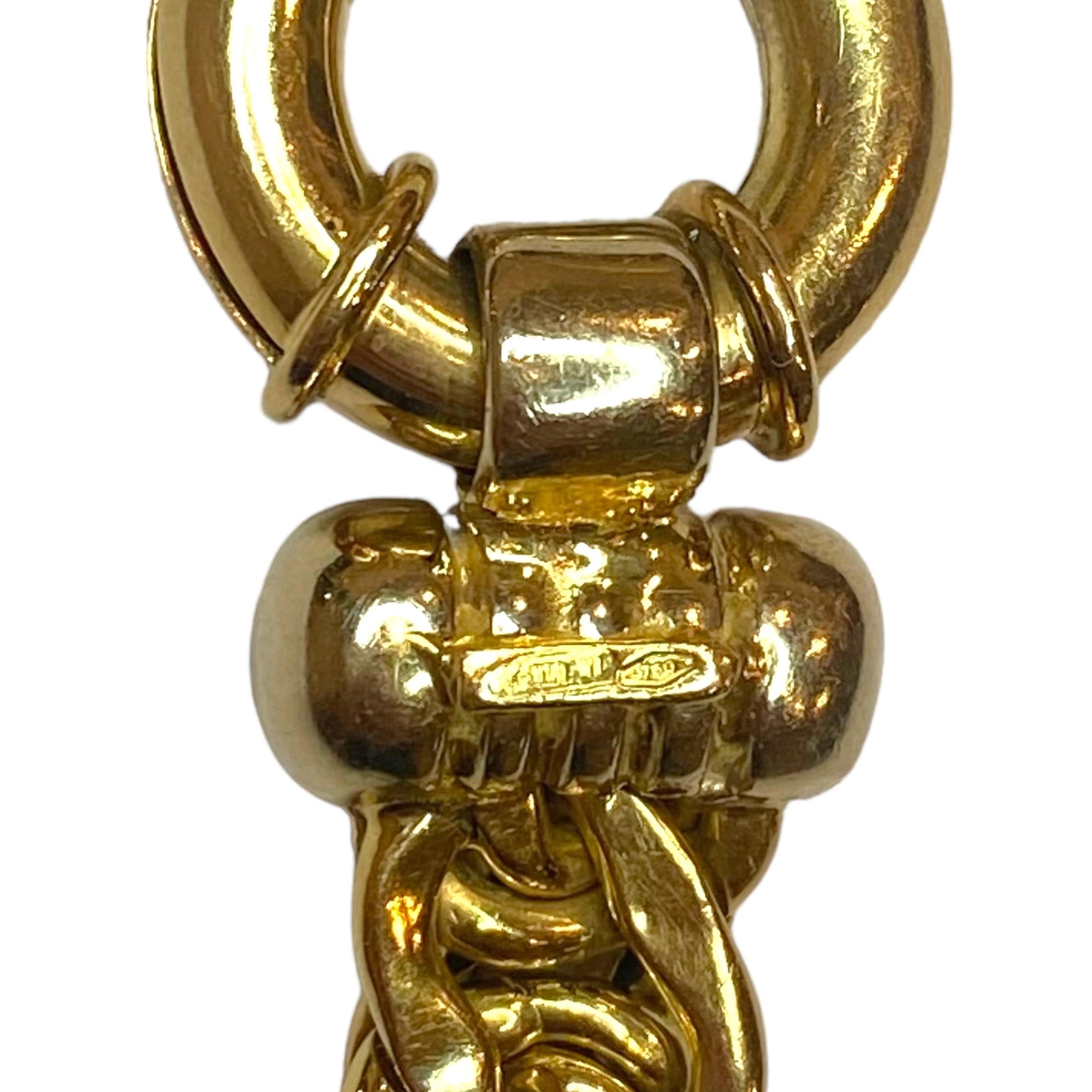 Vintage 18K Italian Stylized Curb Links Bracelet