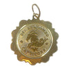 Vintage 14K Gold Zodiac Capricorn Medallion Pendant