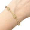 Vintage 14K Yellow Gold Tennis Racket Bracelet