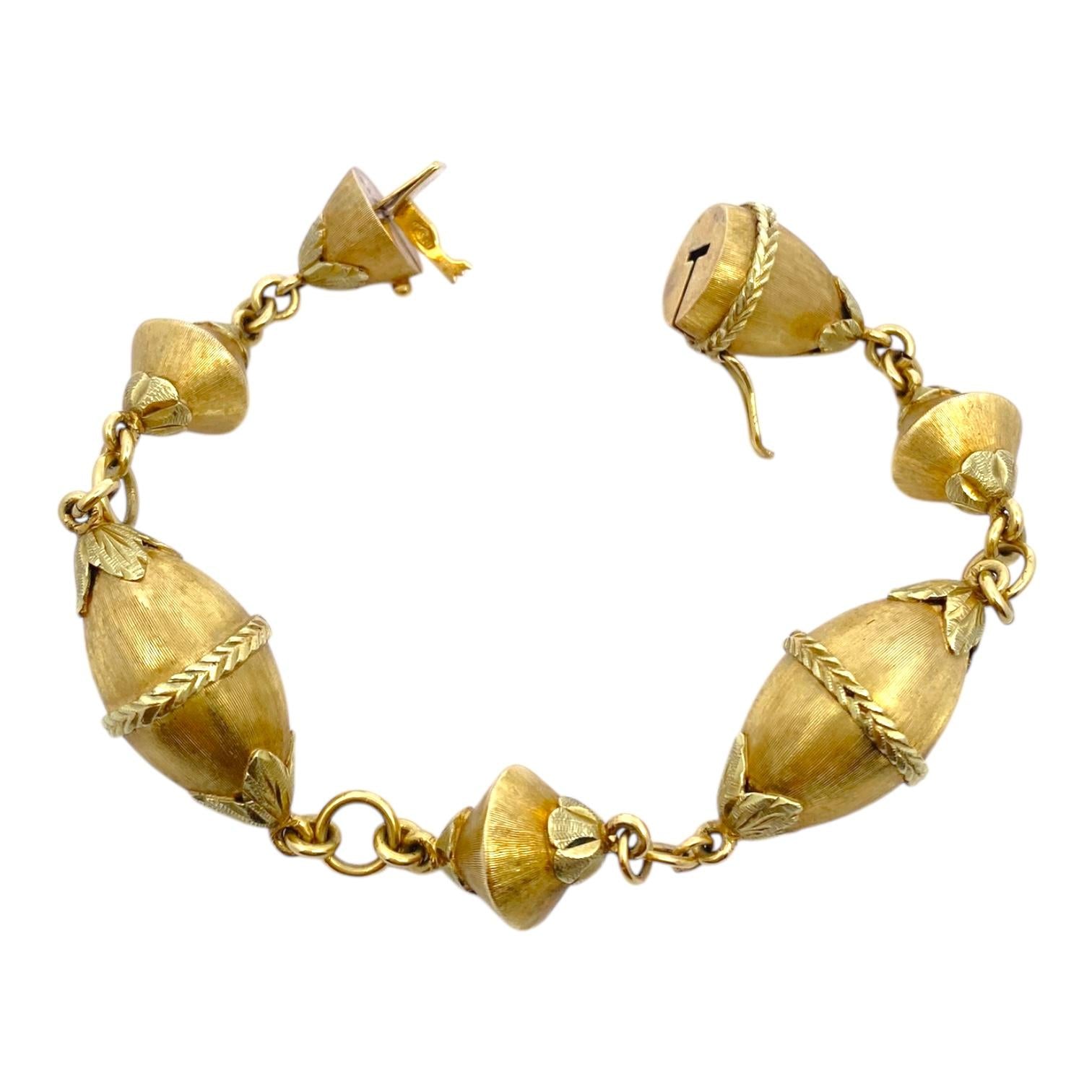 Vintage MOBA 18K Yellow Gold Bracelet