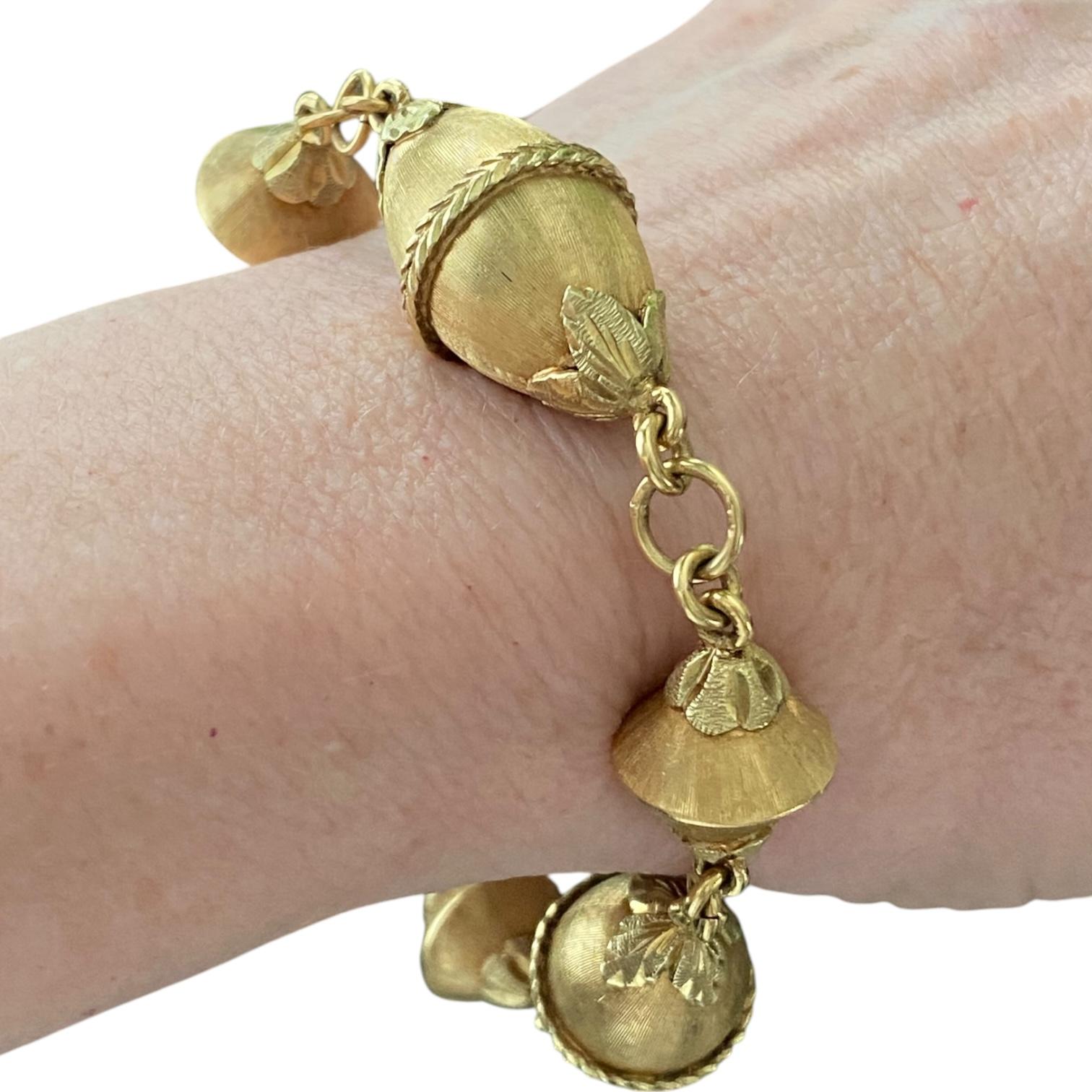 Vintage MOBA 18K Yellow Gold Bracelet