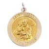 Vintage 14K Saint Joseph Pray For Us Charm Pendant