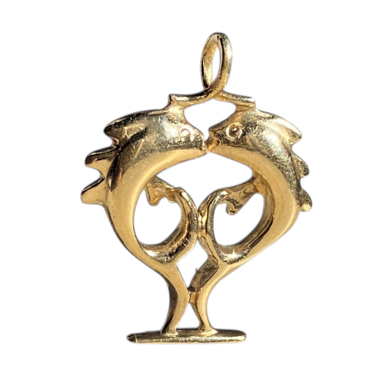 Vintage 14K Gold Pieces Zodiac Charm Pendant