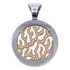 Vintage Bvlgari Tondo Fire Diamond 18K Stainless Pendant