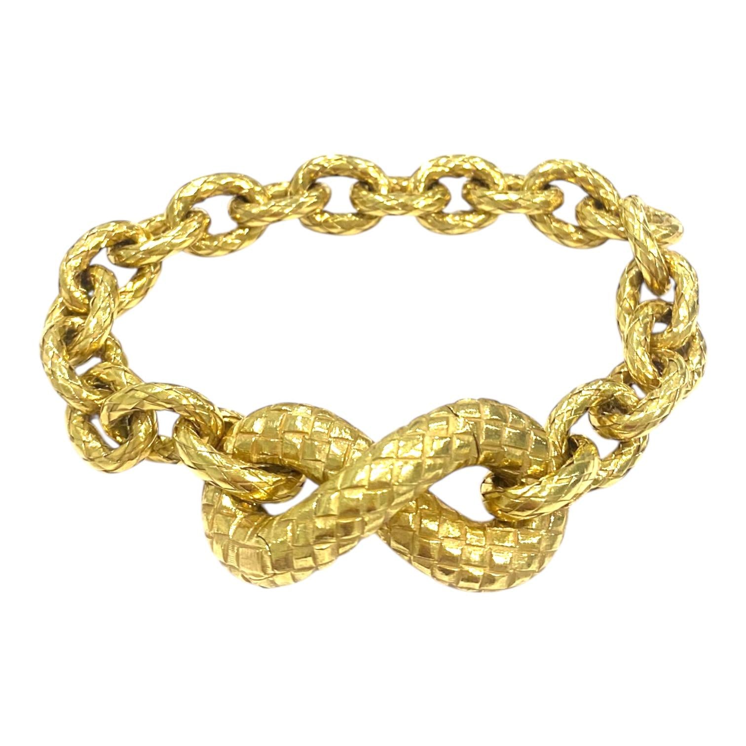 Bottega Veneta 18K Yellow Gold Torcello Bracelet